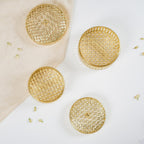 Set Of 2 Ornate Dry Fruit Box Gold Nestasia