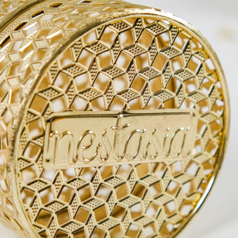 Set Of 2 Ornate Dry Fruit Box Gold Nestasia