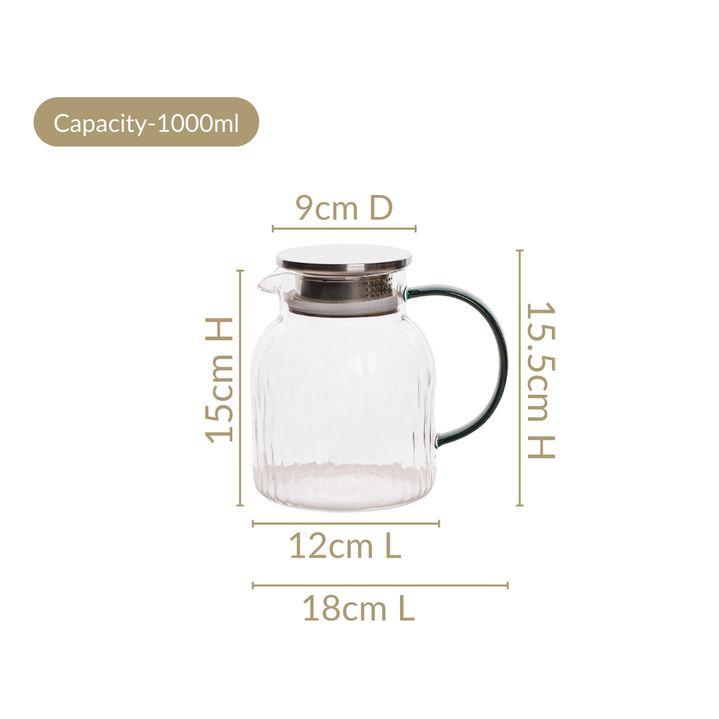 Juice Jar With Strainer Lid 1000ml Nestasia