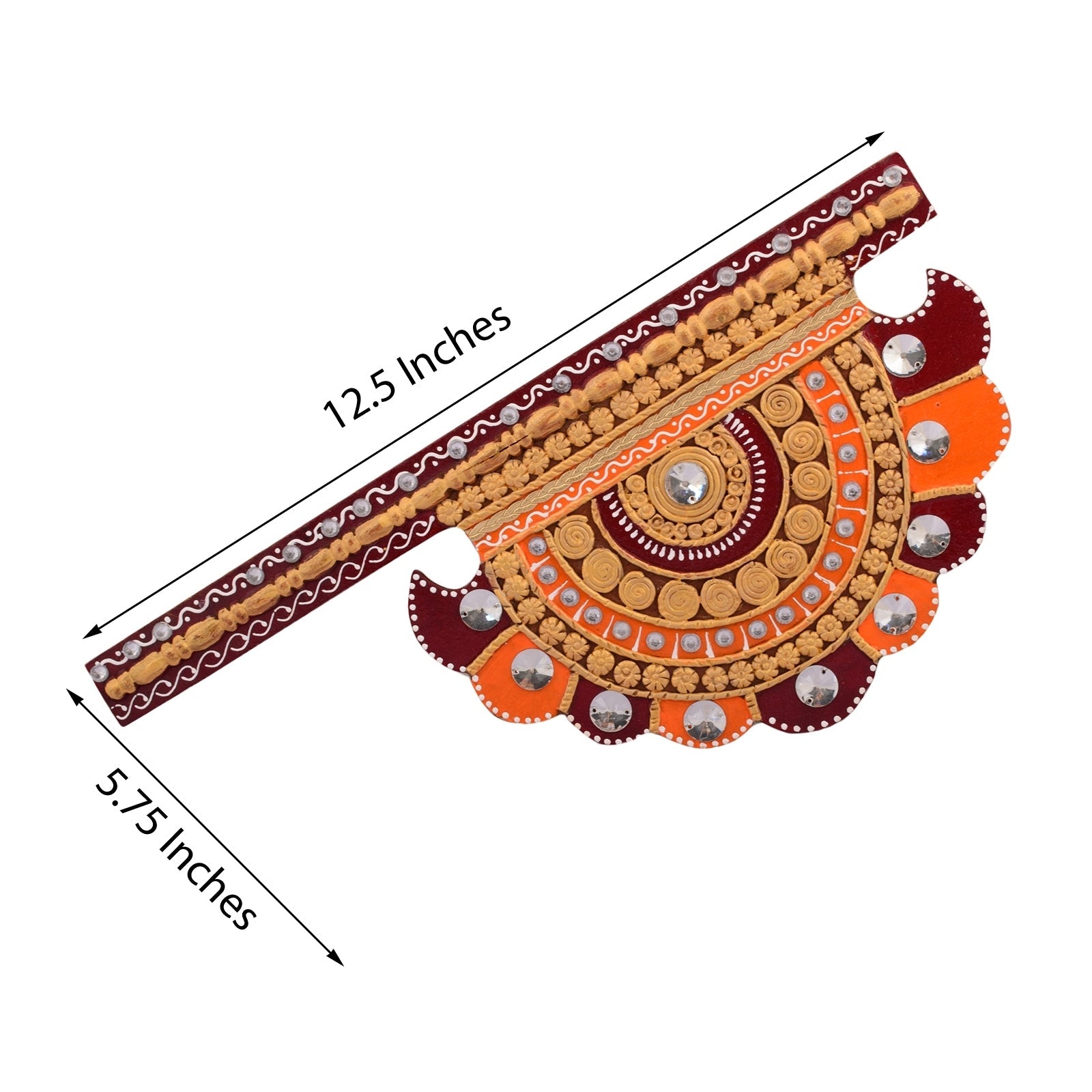 Wooden Decorative Pankhi Wall Hanging Kafalo