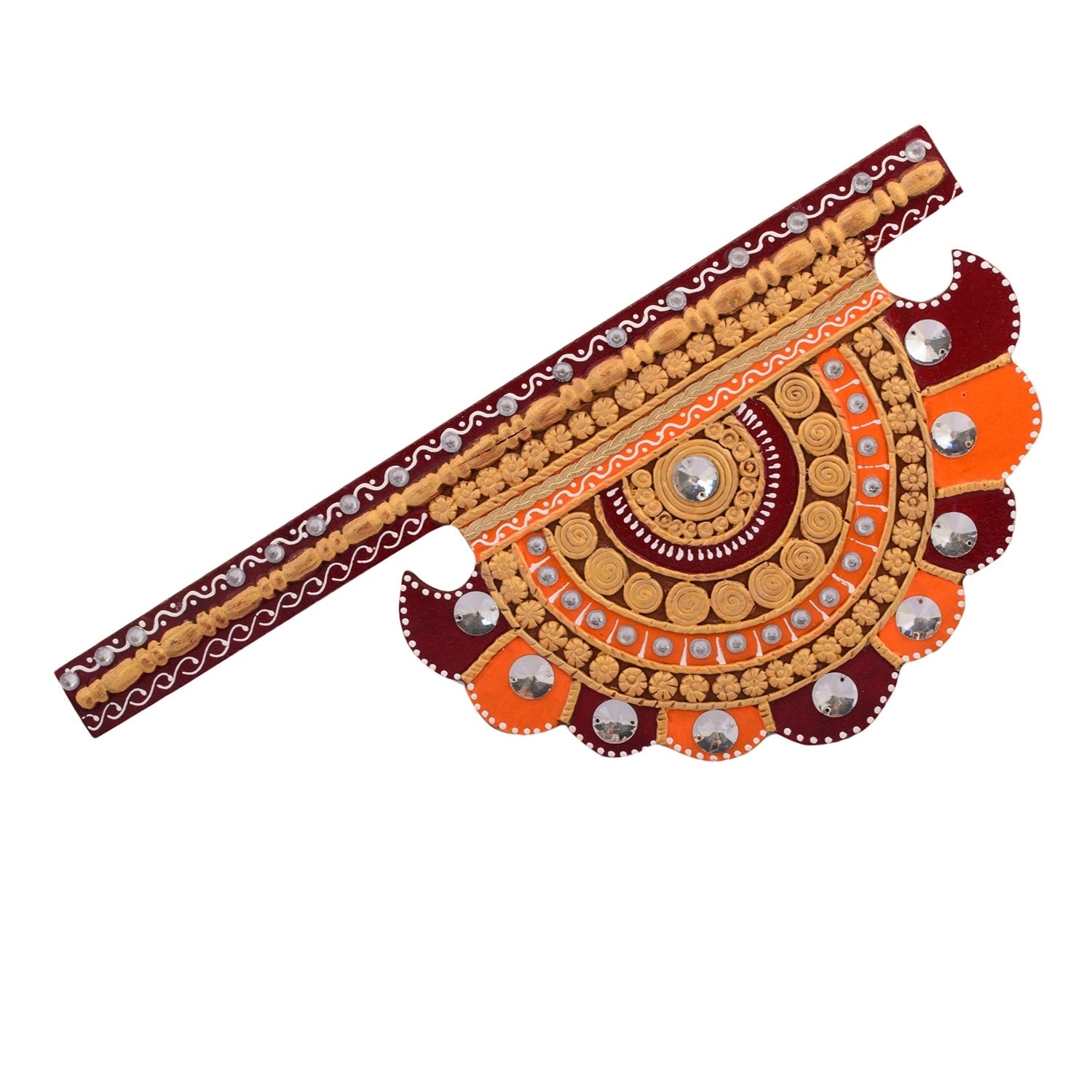 Wooden Decorative Pankhi Wall Hanging Kafalo