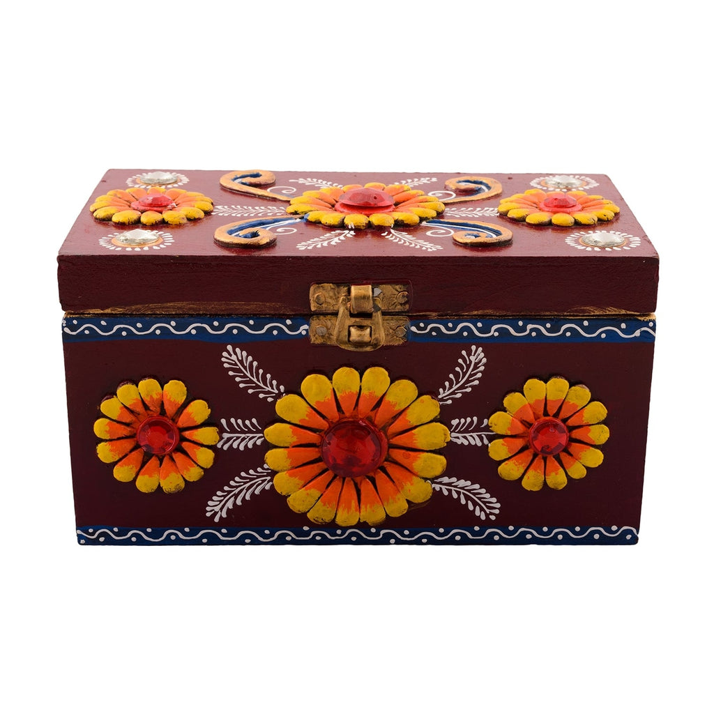 Splendid Multiutility Papier-Mache Wooden Jewellery Box Kafalo