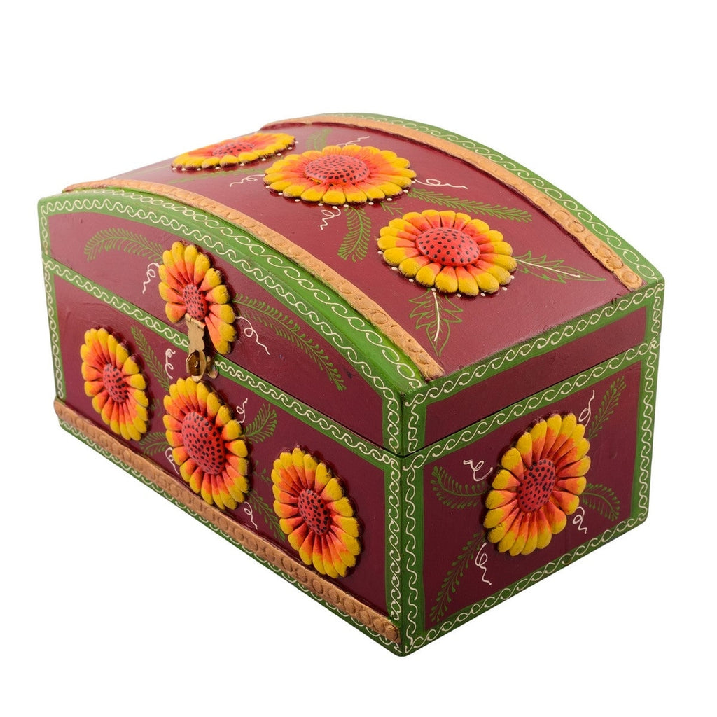 Decorative Multiutility Papier-Mache Wooden Jewellery Box Kafalo