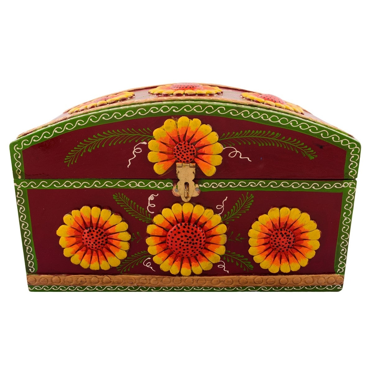Decorative Multiutility Papier-Mache Wooden Jewellery Box Kafalo