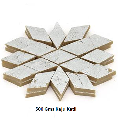 Rudrakash Kada with Kaju Katli (500 Gm) and Roli Tikka Matki, Best Wishes Greeting Card Kafalo