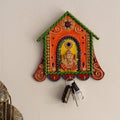Lord Ganesha Papier-Mache Wooden Key Holder Kafalo
