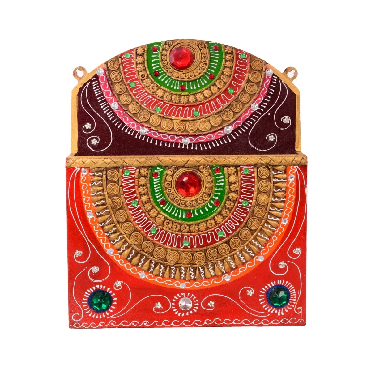 Decorative Papier-Mache Wall Mounted Magzine Holder Kafalo