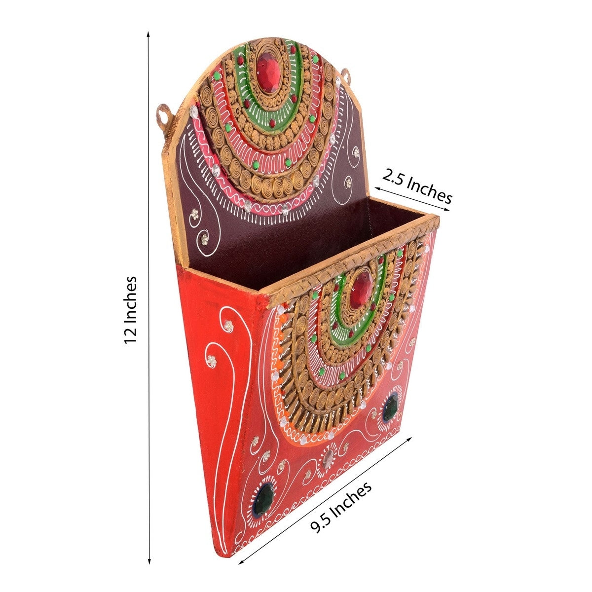 Decorative Papier-Mache Wall Mounted Magzine Holder Kafalo