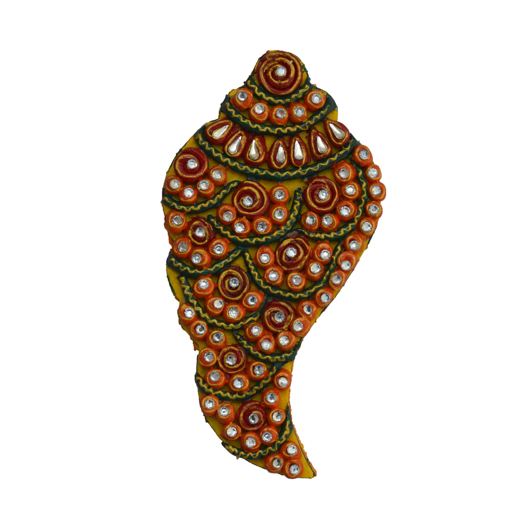 Papier Mache Embossed Roli Tikka Chawal Holder Kafalo