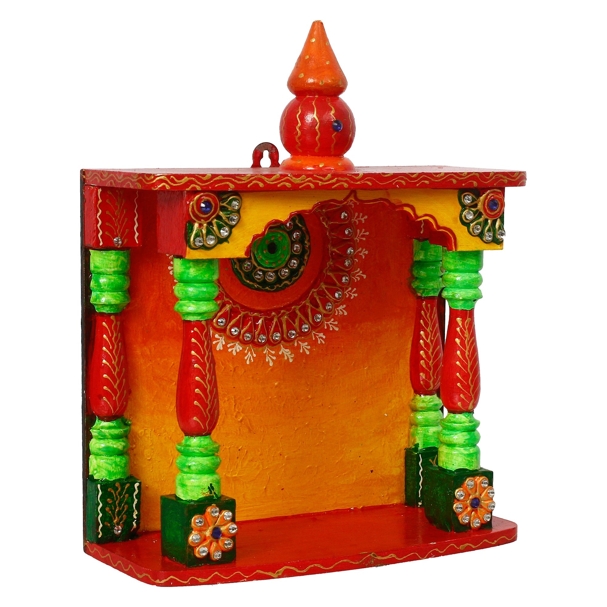 Papier Mache and Wooden Handcrafted Temple Kafalo