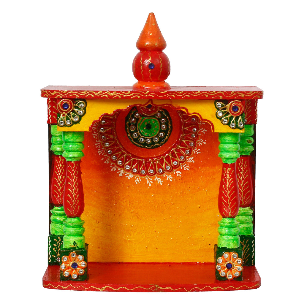 Papier Mache and Wooden Handcrafted Temple Kafalo