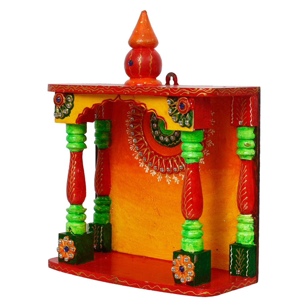 Papier Mache and Wooden Handcrafted Temple Kafalo