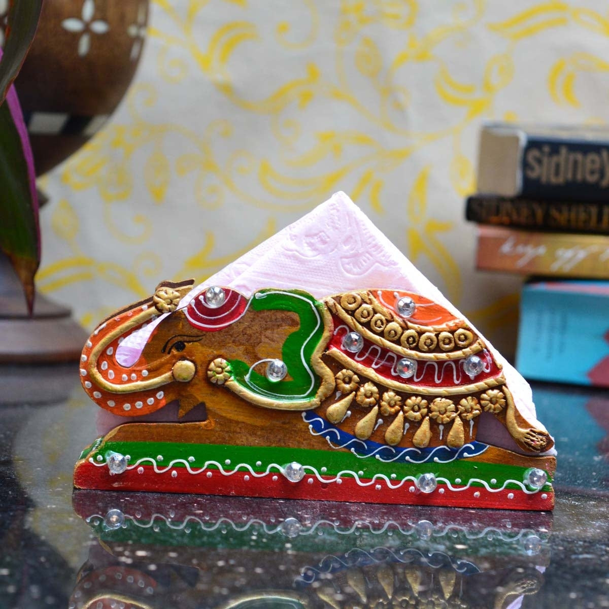 Tissue Paper Holder - Elephant Design Kafalo