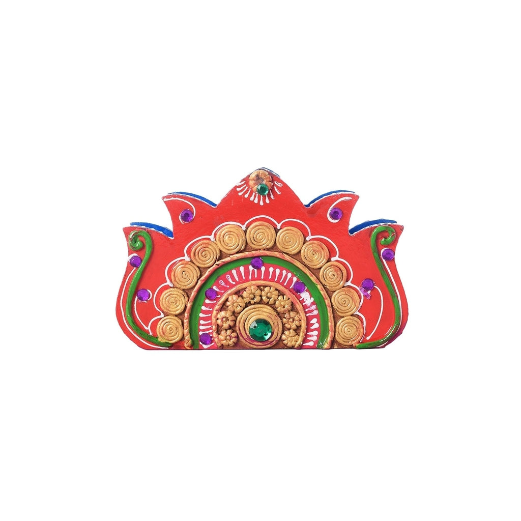 Decorative Papier-Mache Wooden Napkin Holder Kafalo