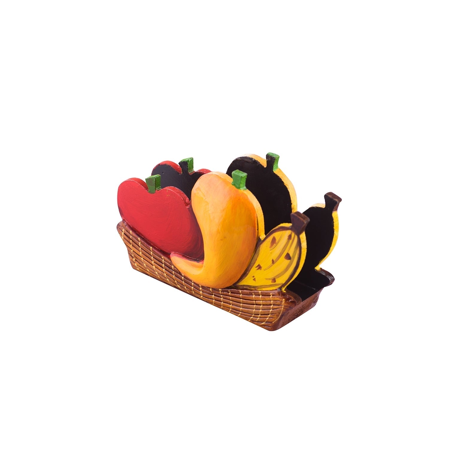 Papier-Mache Wooden Fruits Napkin Holder Kafalo