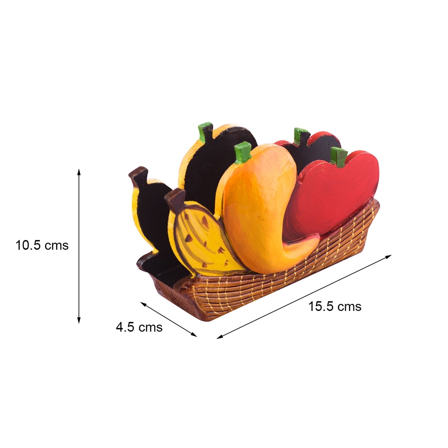 Papier-Mache Wooden Fruits Napkin Holder Kafalo