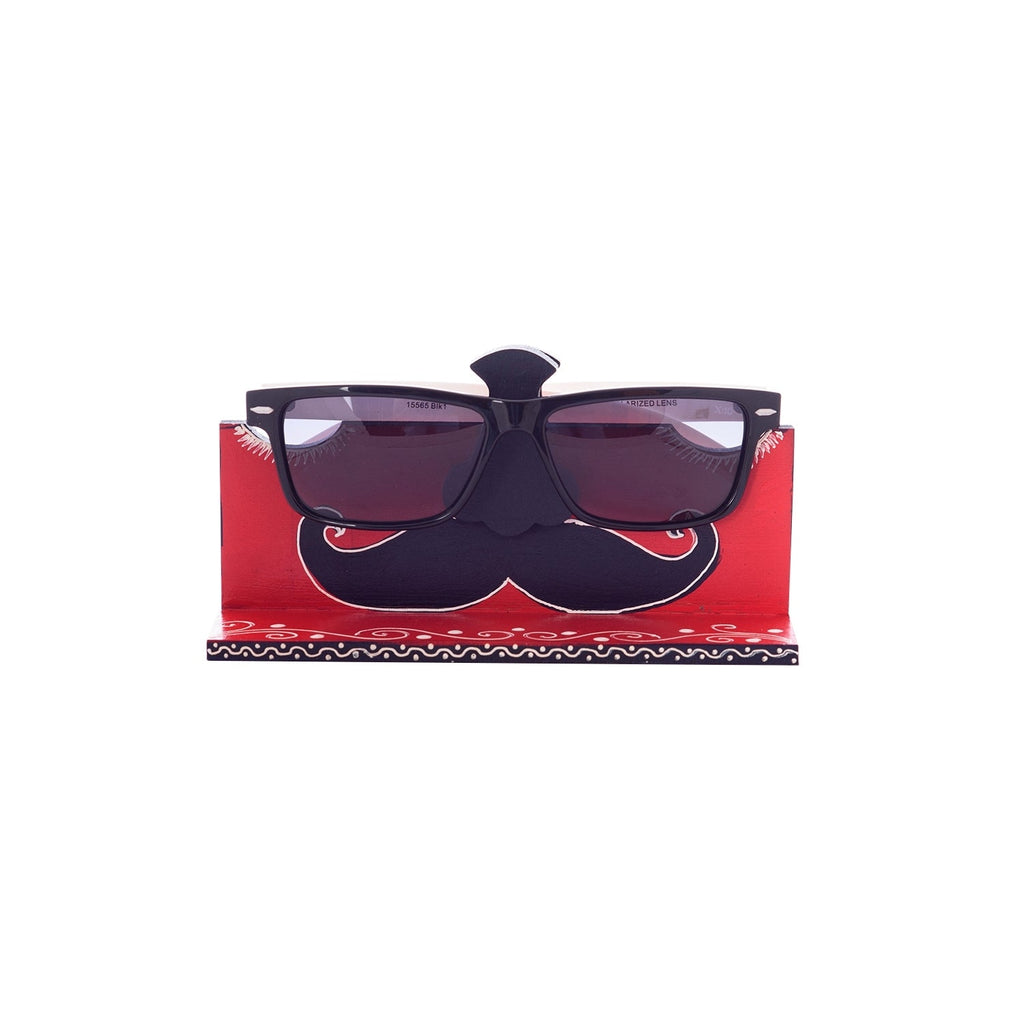 Handcrafted Decorative Moustache Sunglasses Holder Kafalo