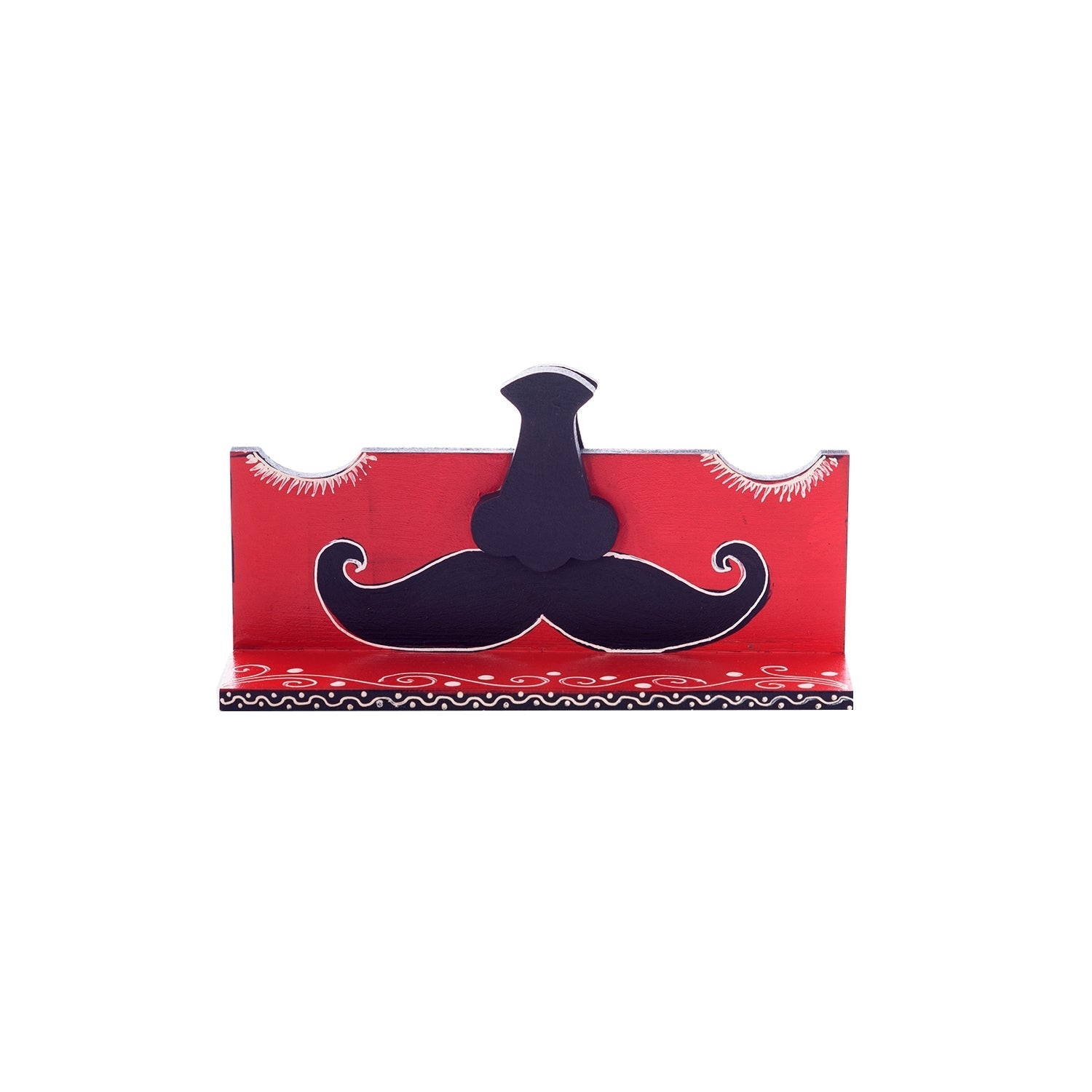 Handcrafted Decorative Moustache Sunglasses Holder Kafalo