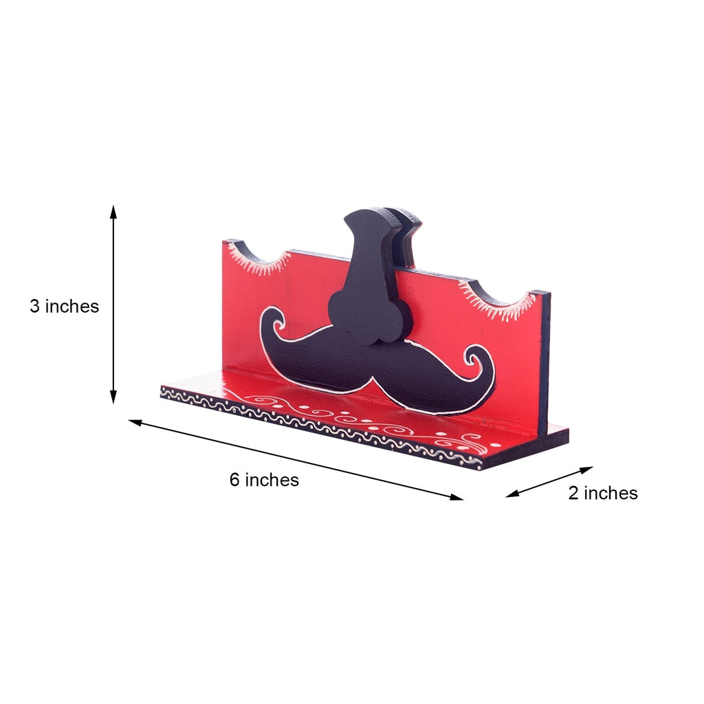 Handcrafted Decorative Moustache Sunglasses Holder Kafalo