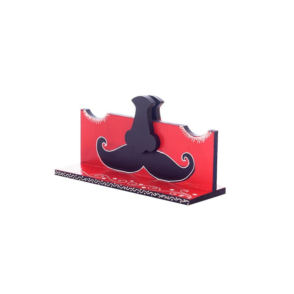 Handcrafted Decorative Moustache Sunglasses Holder Kafalo
