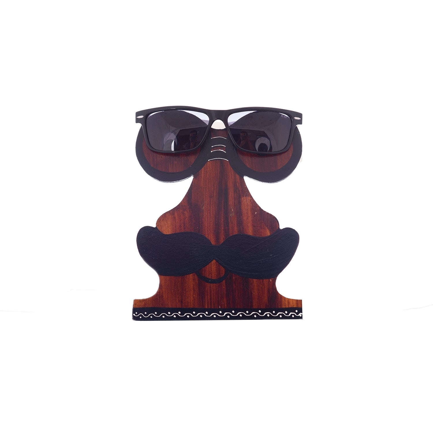 Handcrafted Decorative Moustache Sunglasses Holder Kafalo