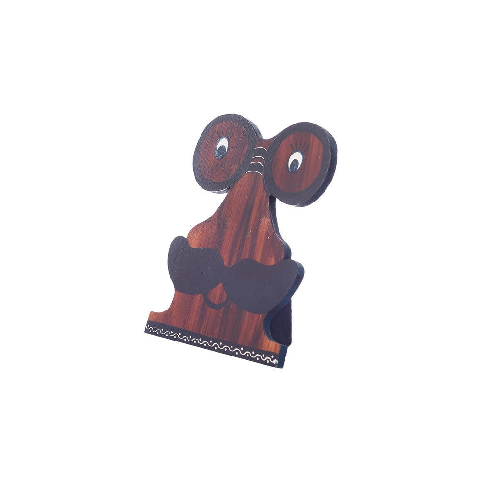 Handcrafted Decorative Moustache Sunglasses Holder Kafalo