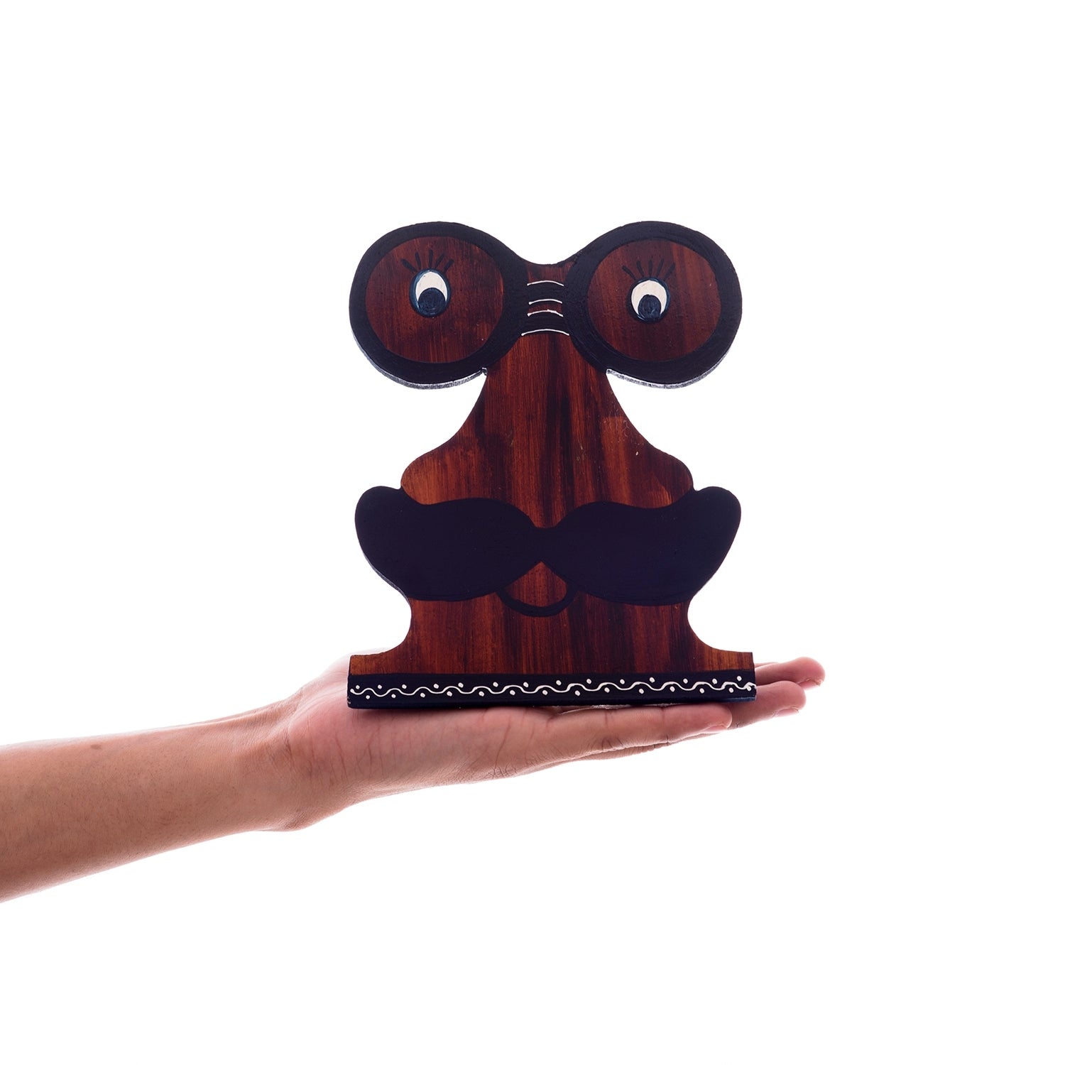 Handcrafted Decorative Moustache Sunglasses Holder Kafalo