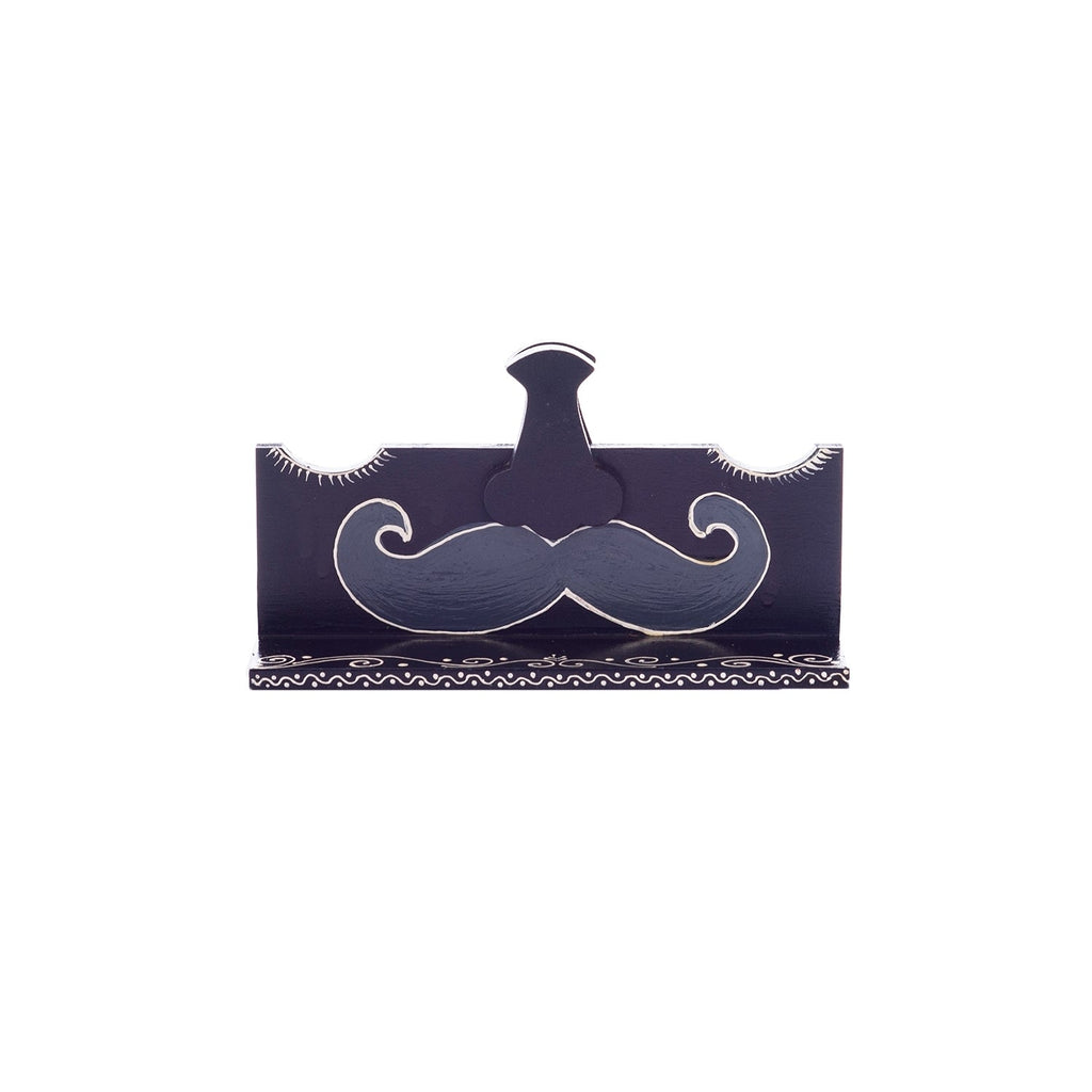 Handicrafted Decorative Moustache Design Sunglasses Holder Kafalo