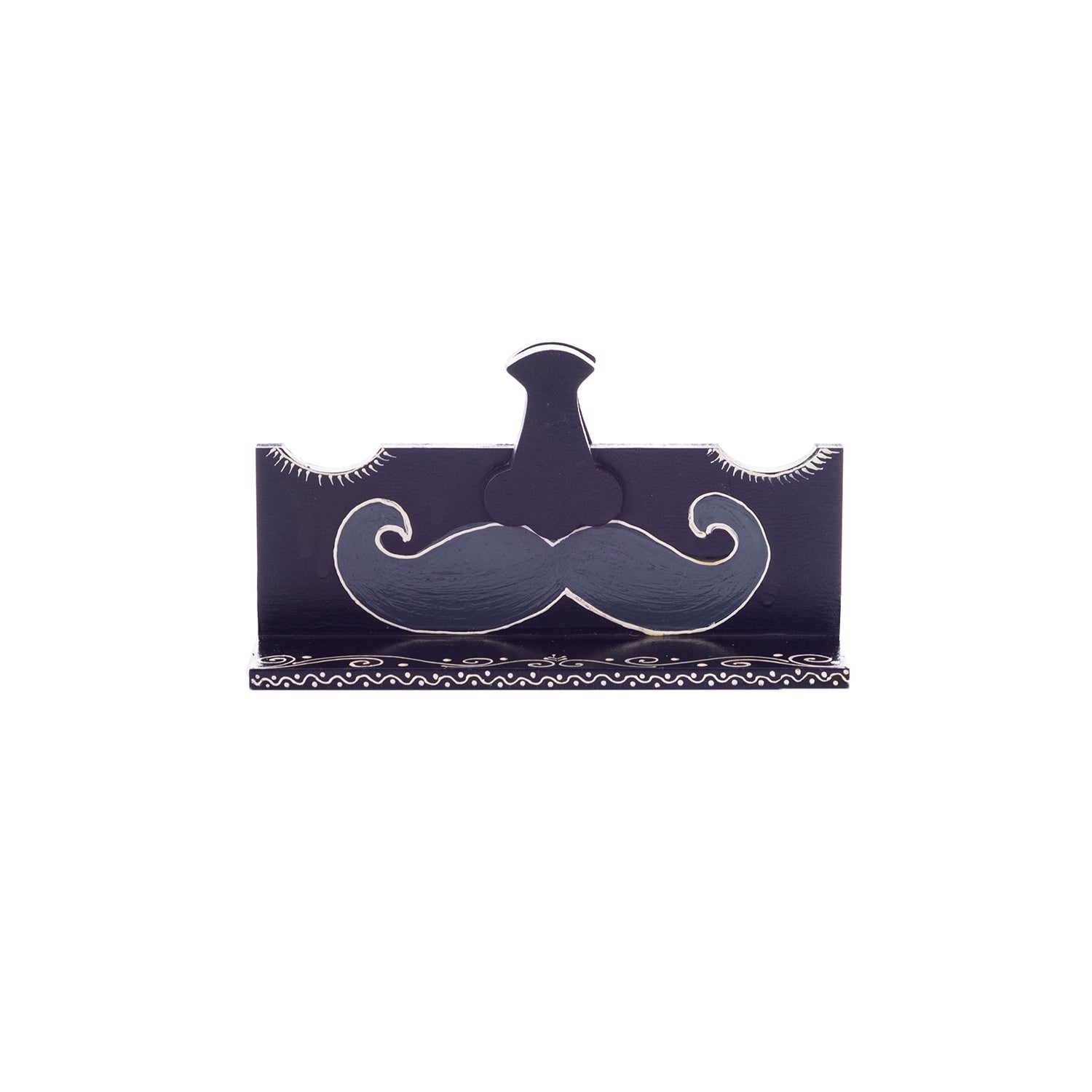 Handicrafted Decorative Moustache Design Sunglasses Holder Kafalo