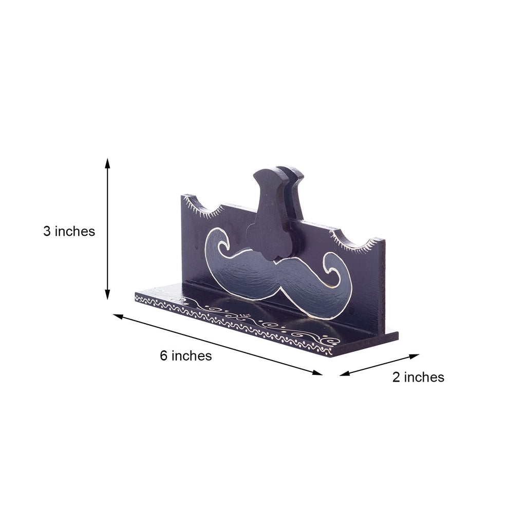 Handicrafted Decorative Moustache Design Sunglasses Holder Kafalo