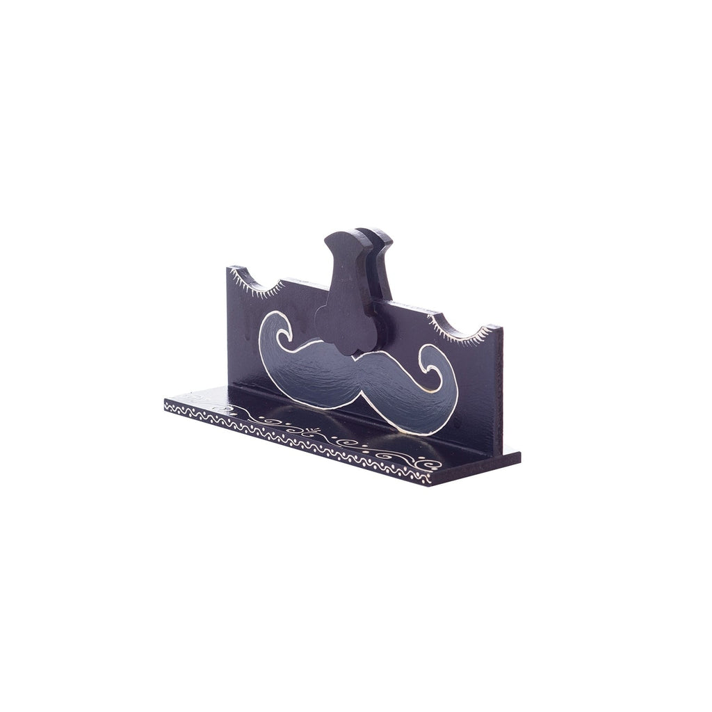 Handicrafted Decorative Moustache Design Sunglasses Holder Kafalo
