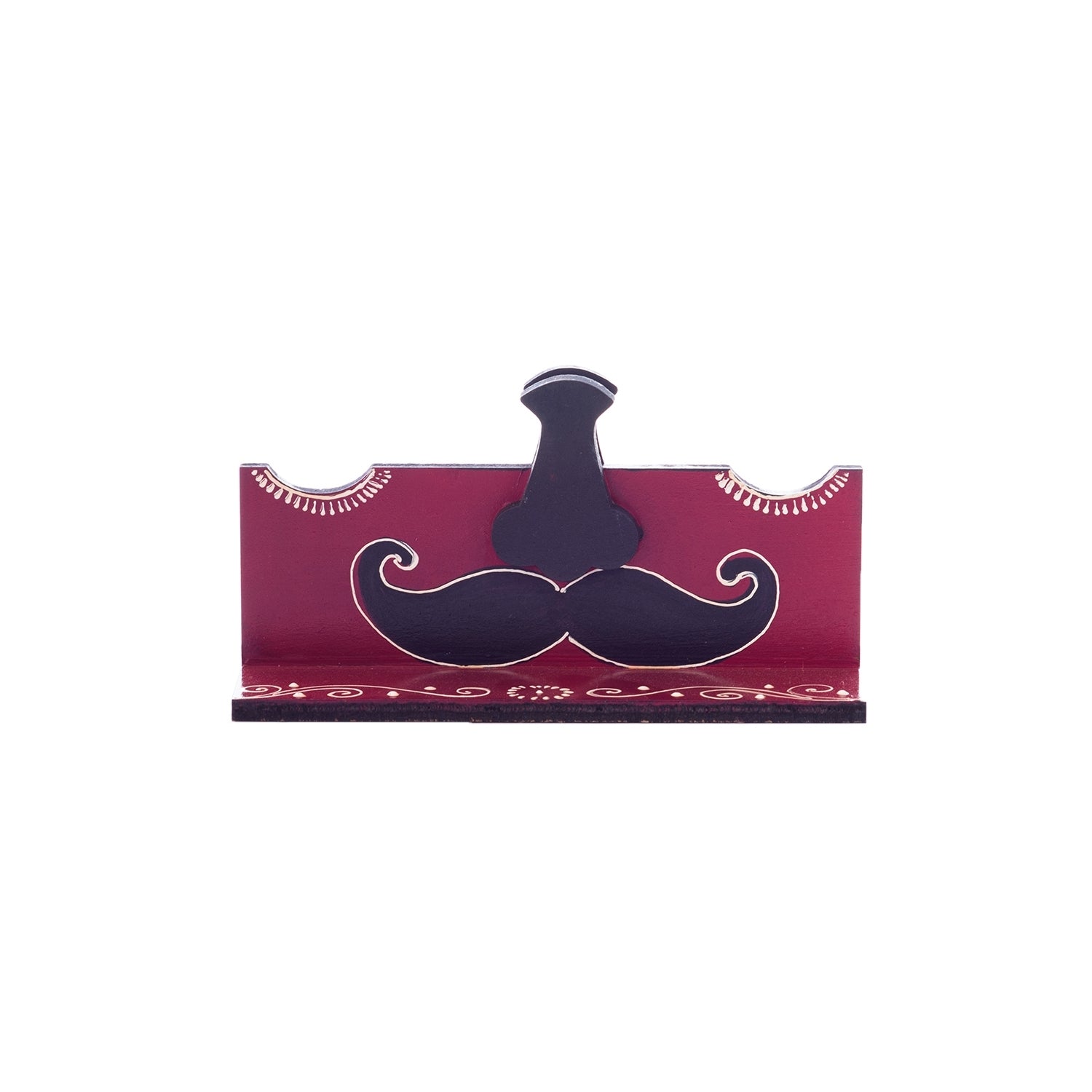 Handicrafted Decorative Moustache Design Sunglasses Holder Kafalo