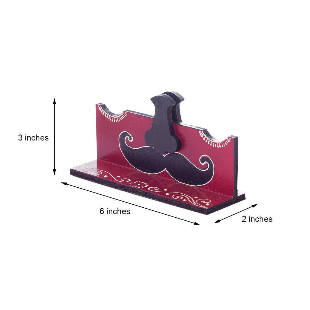 Handcrafted Decorative Moustache Sunglasses Holder Kafalo