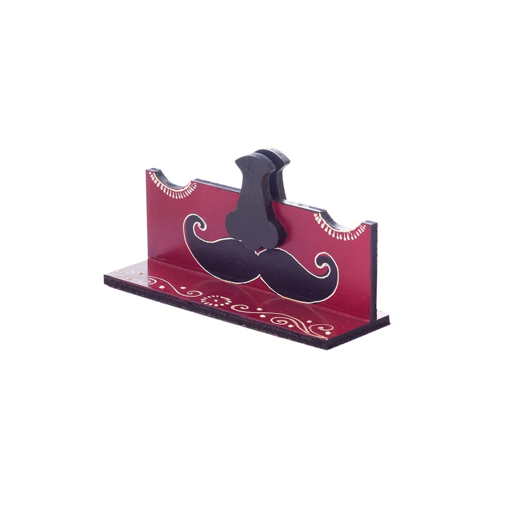 Handcrafted Decorative Moustache Sunglasses Holder Kafalo