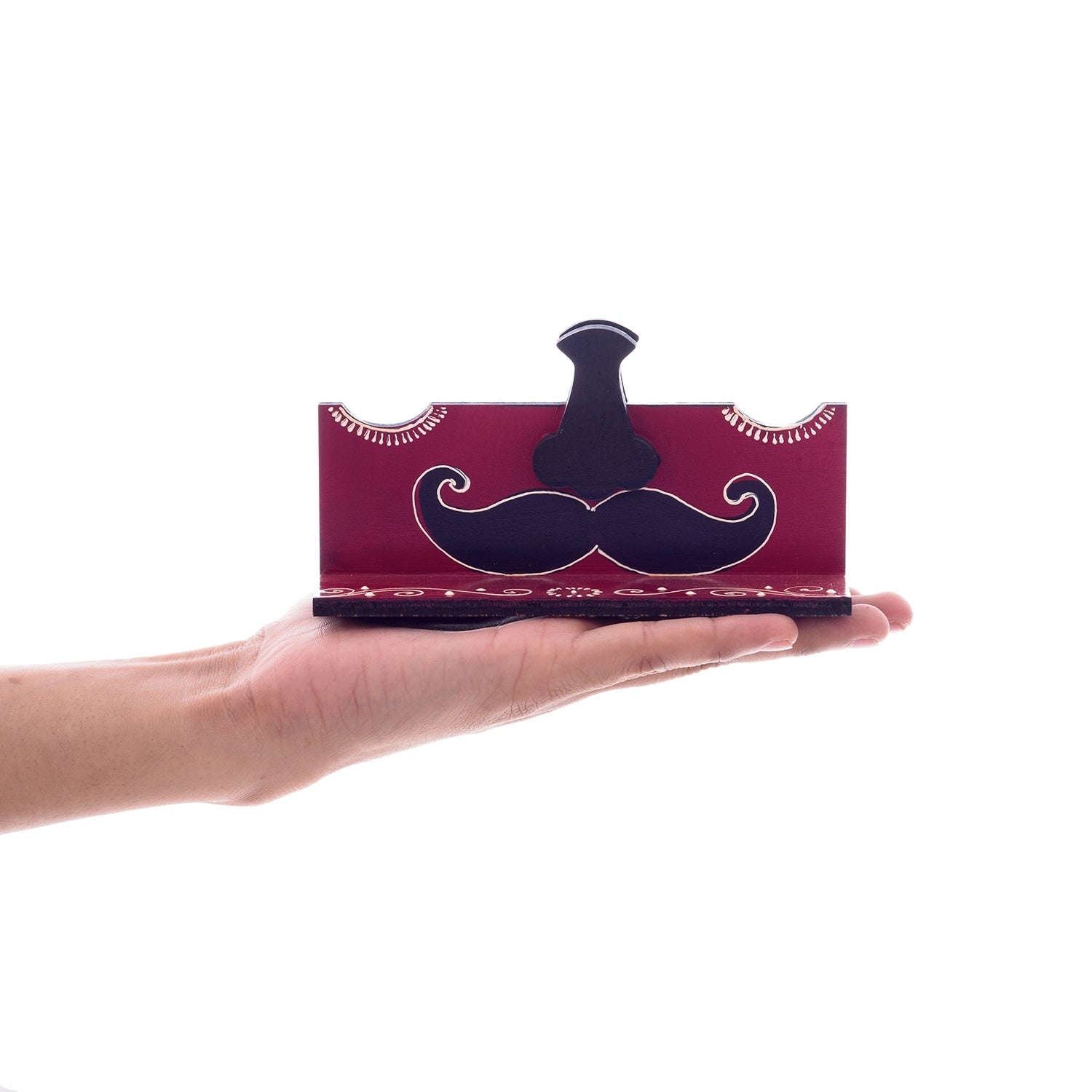 Handcrafted Decorative Moustache Sunglasses Holder Kafalo