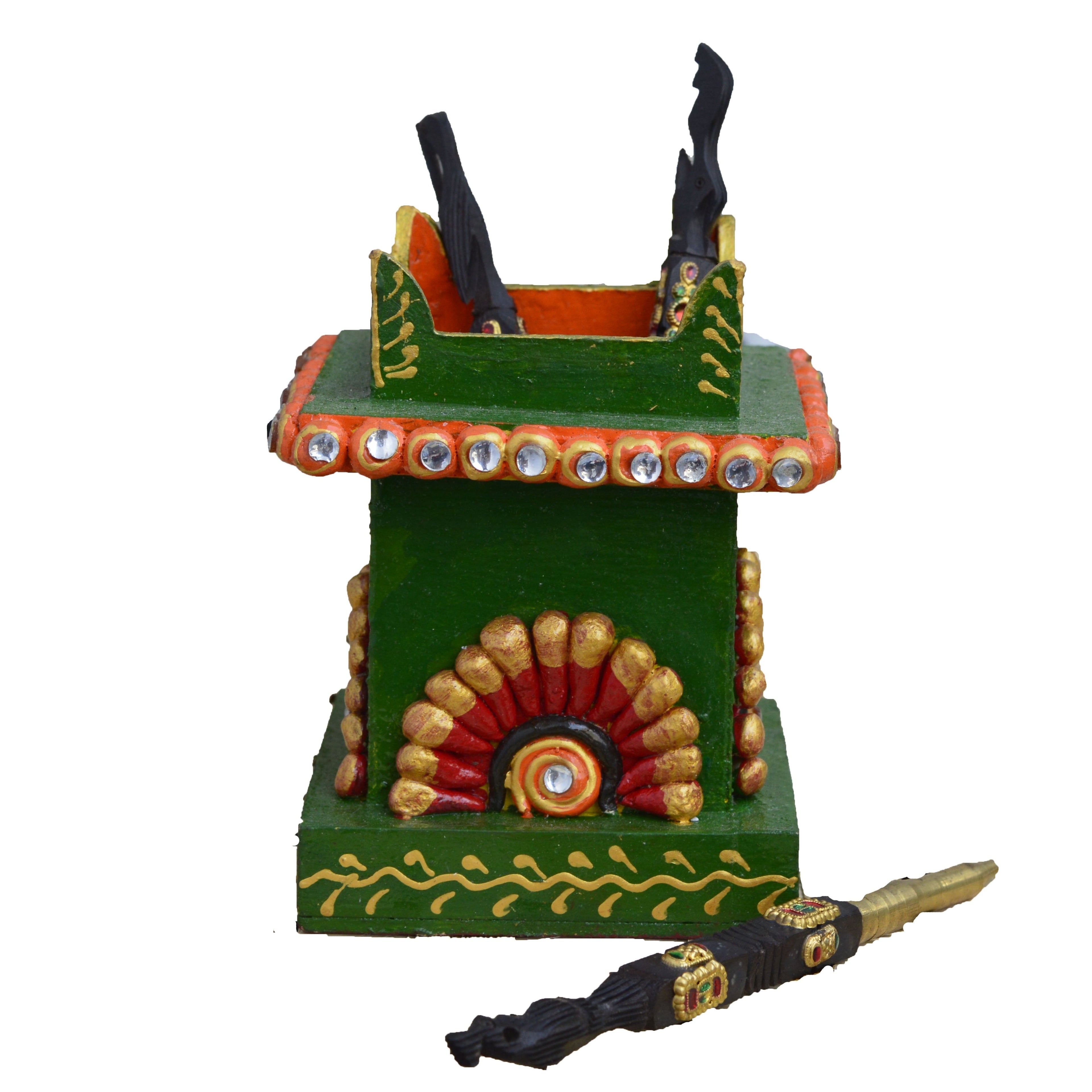 Embossed Papier-Mache Pen Stand Table Organizer Kafalo