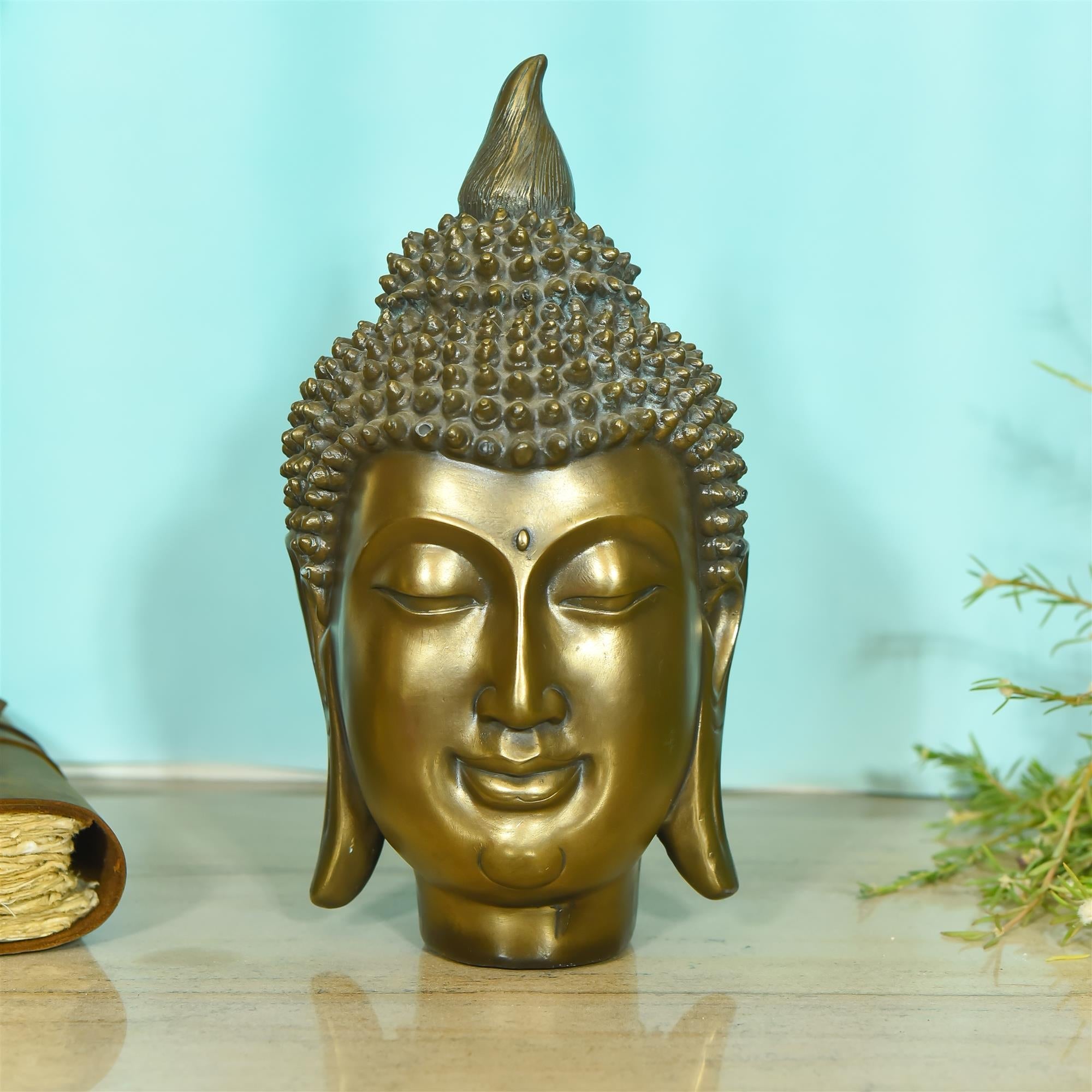 Buddha Polyresin Head Statue (10.5 Inch) Vedansh Craft