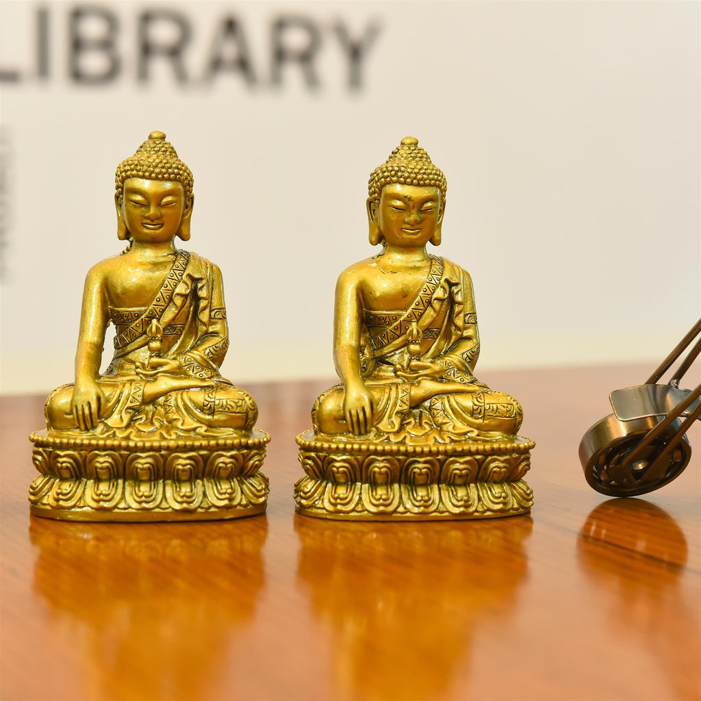 Polyresin Sitting Buddha Meditation Idol (4.5 Inch) Vedansh Craft