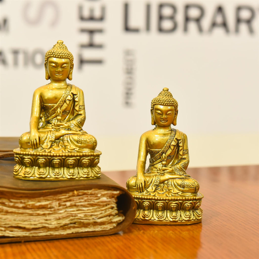 Polyresin Sitting Buddha Meditation Idol (4.5 Inch) Vedansh Craft