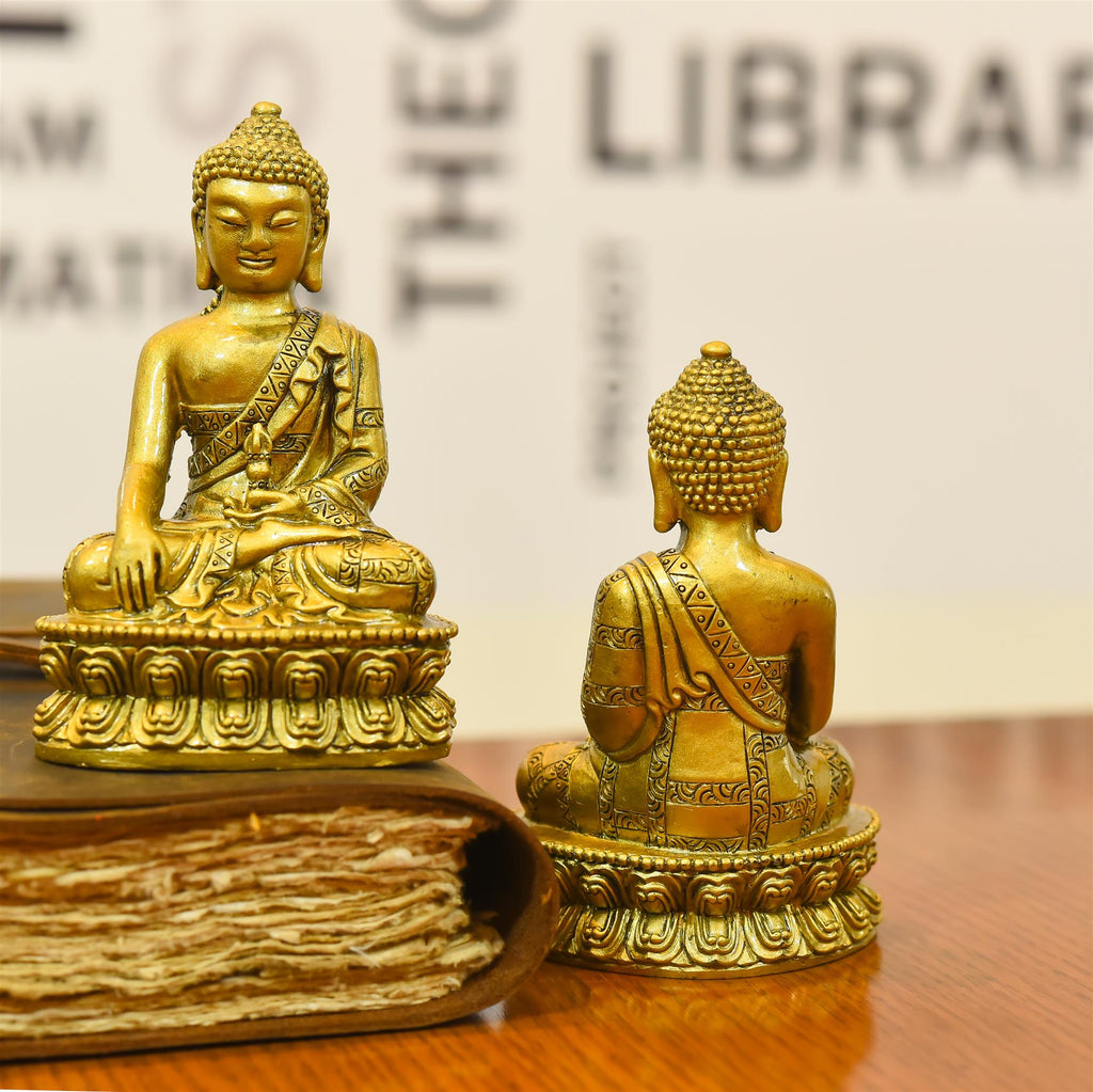 Polyresin Sitting Buddha Meditation Idol (4.5 Inch) Vedansh Craft