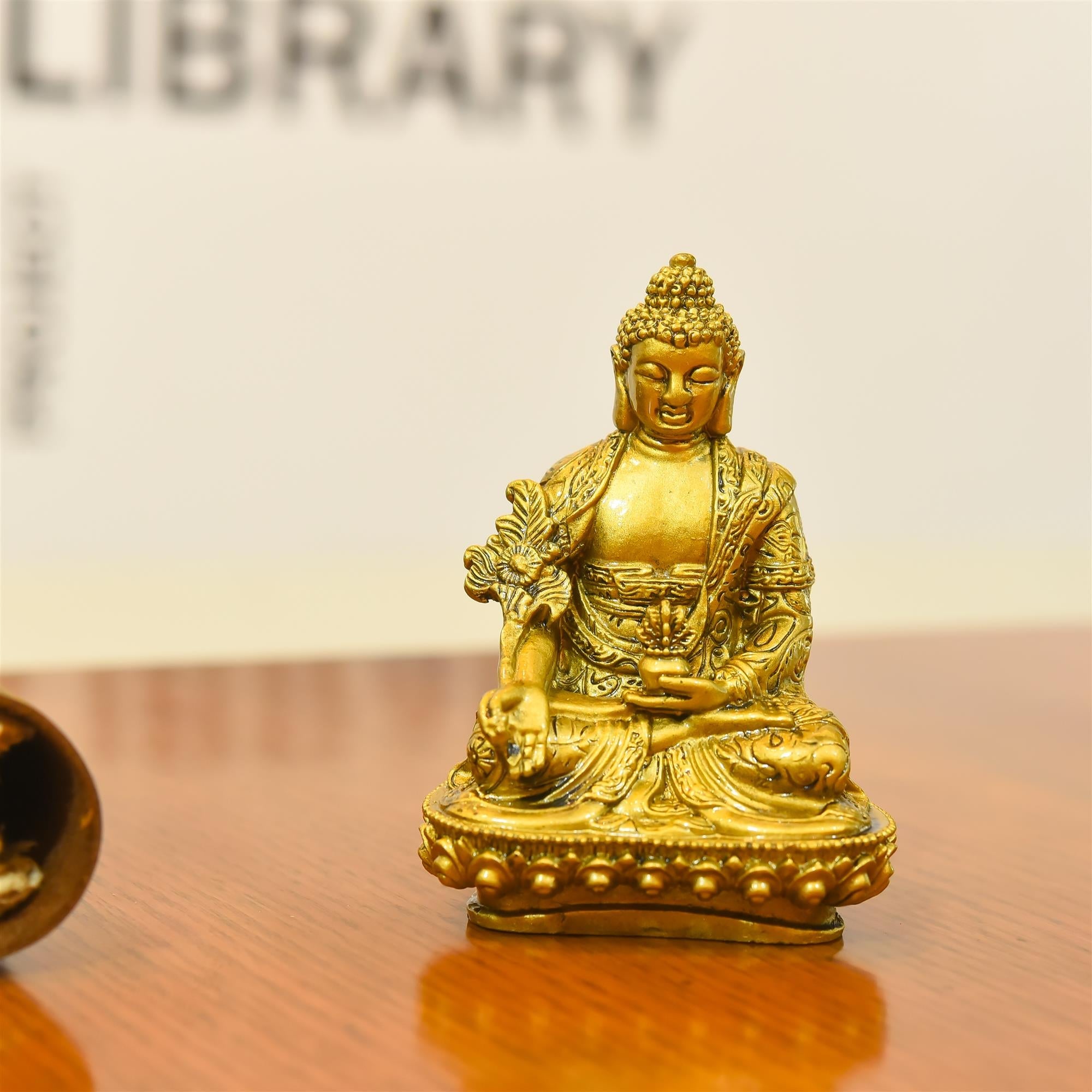 Polyresin Sitting Buddha Meditation Statue (4.5 Inch) Vedansh Craft