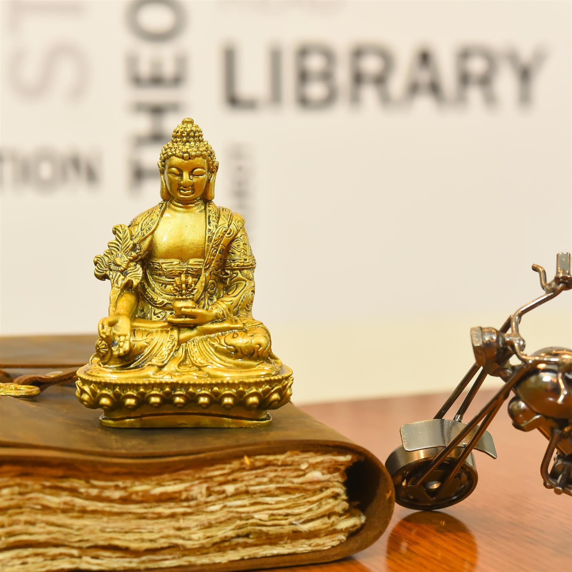 Polyresin Sitting Buddha Meditation Statue (4.5 Inch) Vedansh Craft