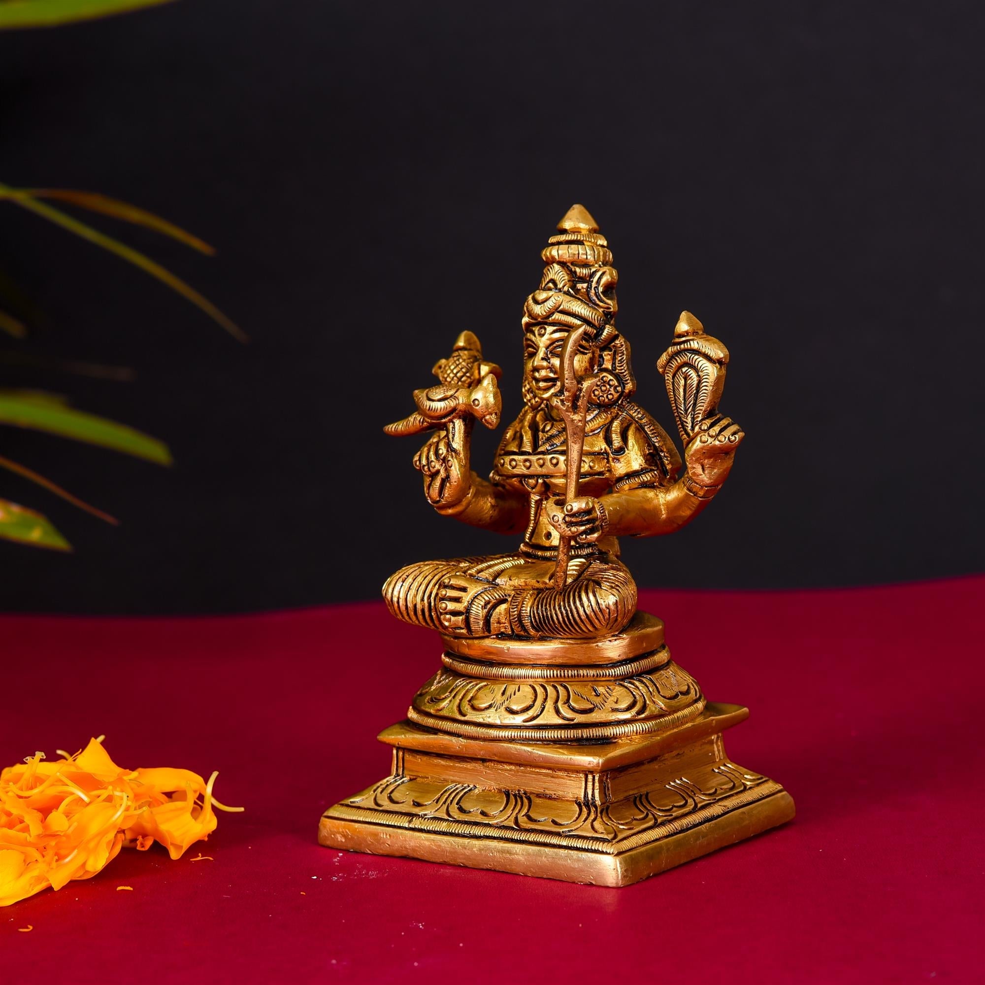 Brass Rajarajeshwari Devi Superfine Idol (4.5 Inch) Vedansh Craft