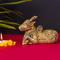 Brass Sitting Nandi Idol Vedansh Craft