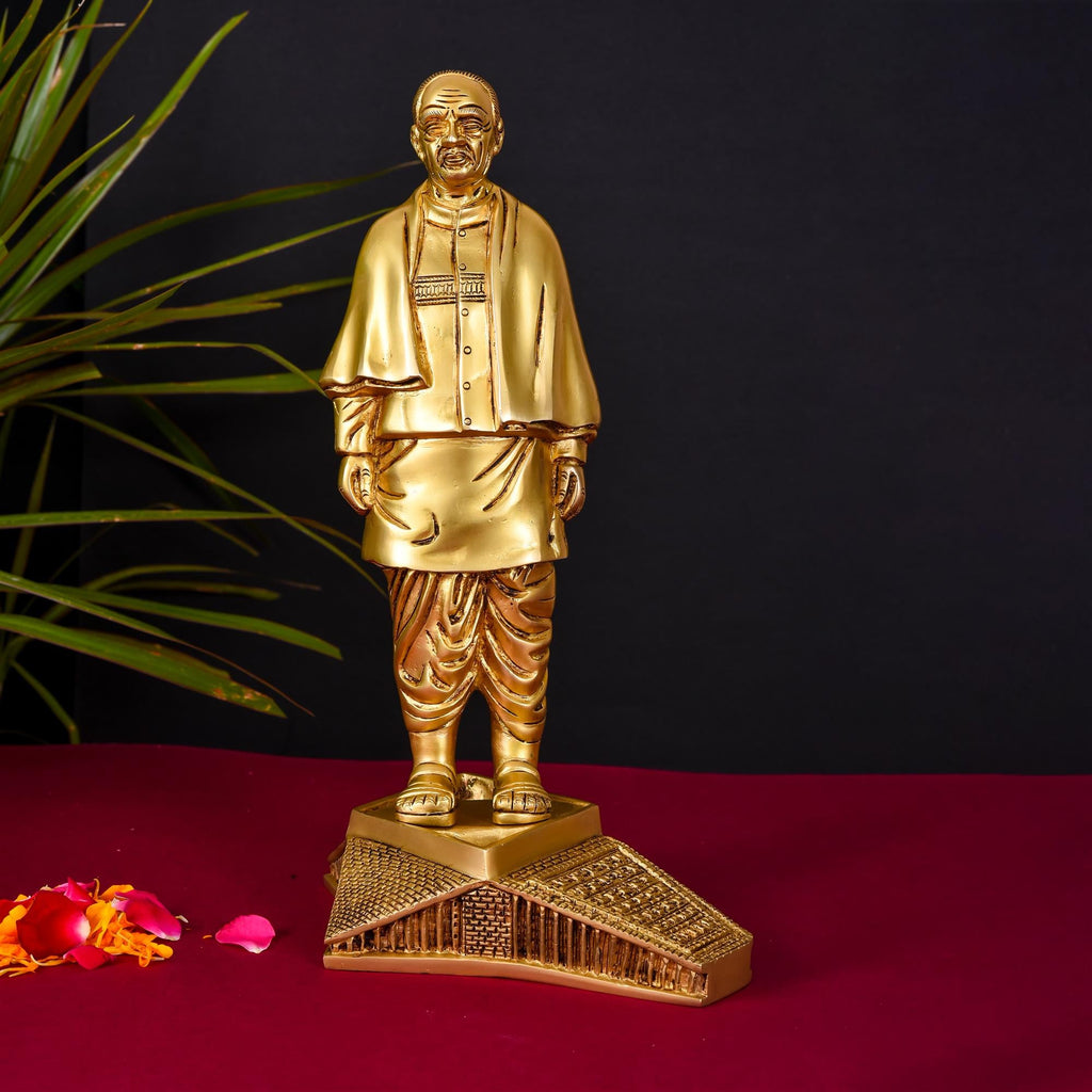 Brass Vallabh Bhai Patel Statue (Statue Of Unity) (13 Inch) Vedansh Craft