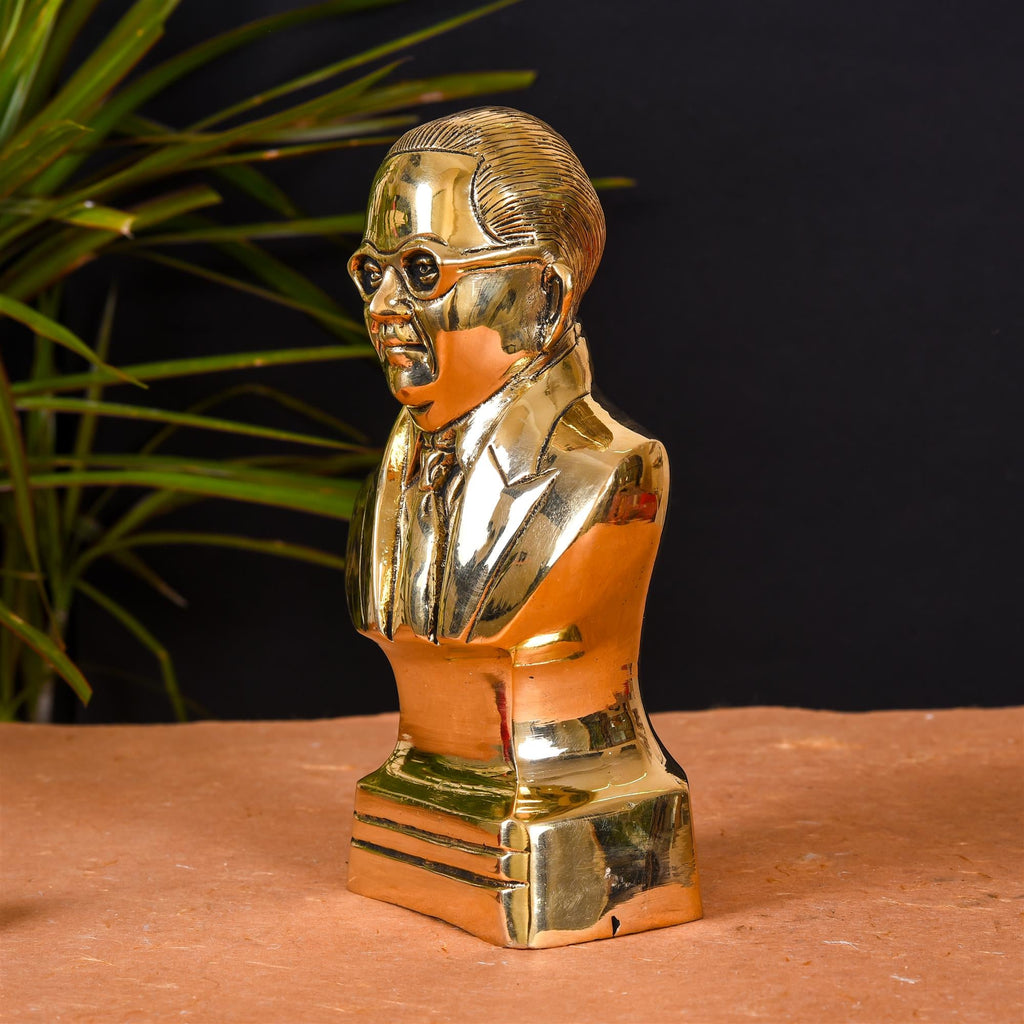 Brass Bhimrao Ambedkar Bust Statue (8 Inch) Vedansh Craft