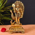 Brass Superfine Standing Lord Murugan/Kartikeya Idol Superfine (12 Inch) Vedansh Craft