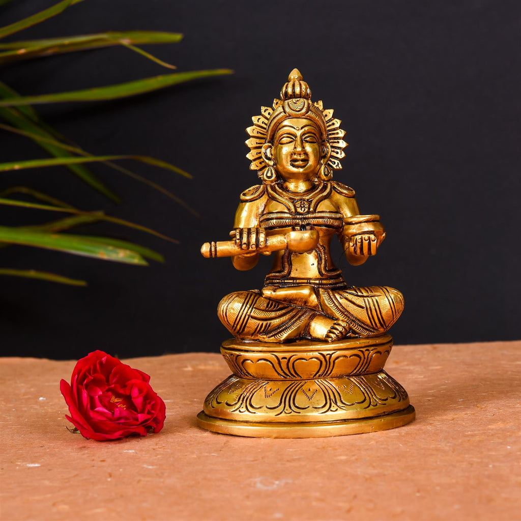 Brass Superfine Annapurna Devi Statue (6.5 Inch) Vedansh Craft