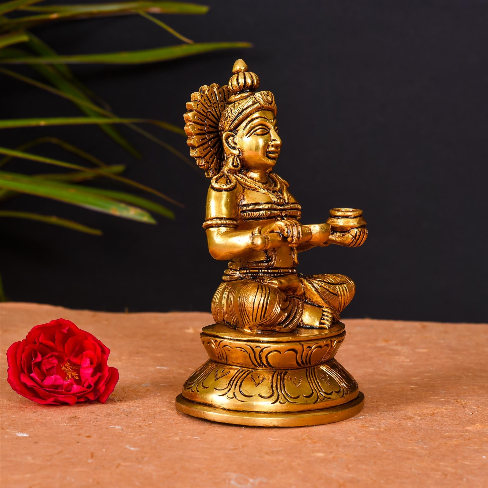 Brass Superfine Annapurna Devi Statue (6.5 Inch) Vedansh Craft