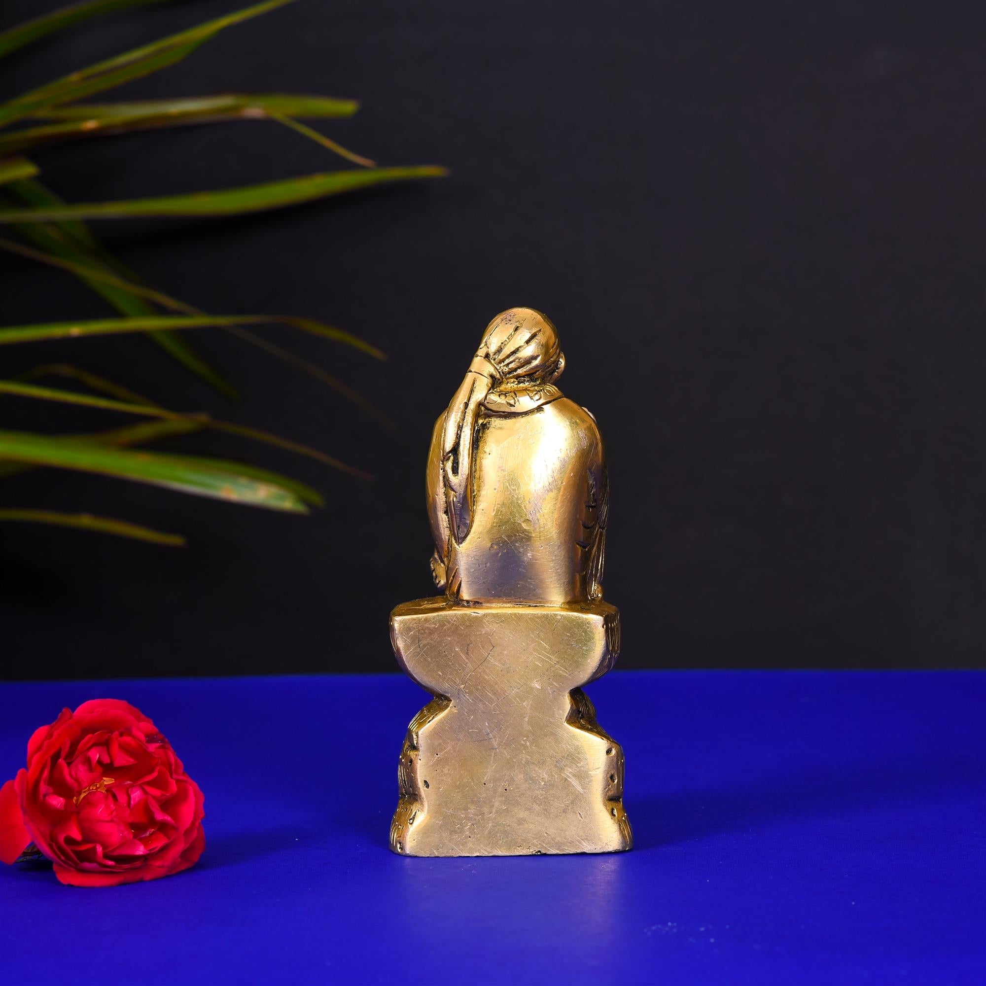 Brass Sai Baba Statue/Idol (5.2 Inch) Vedansh Craft